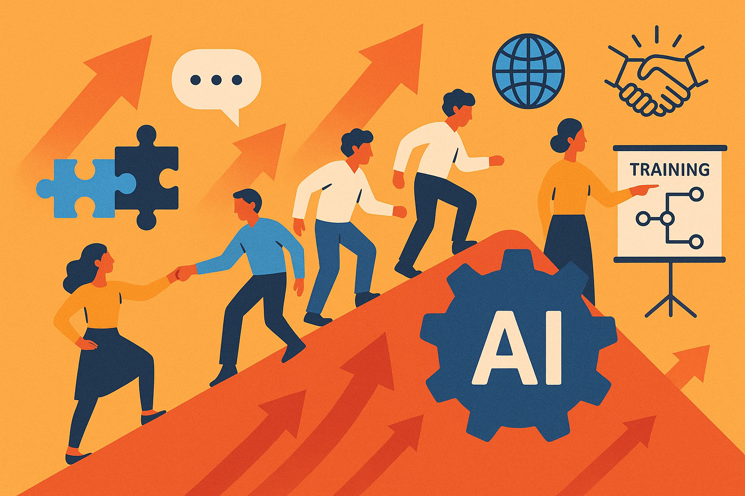 مدیریت تغییر در عصر هوش مصنوعی: چگونه کسب‌وکارها برای آینده آماده شوند؟